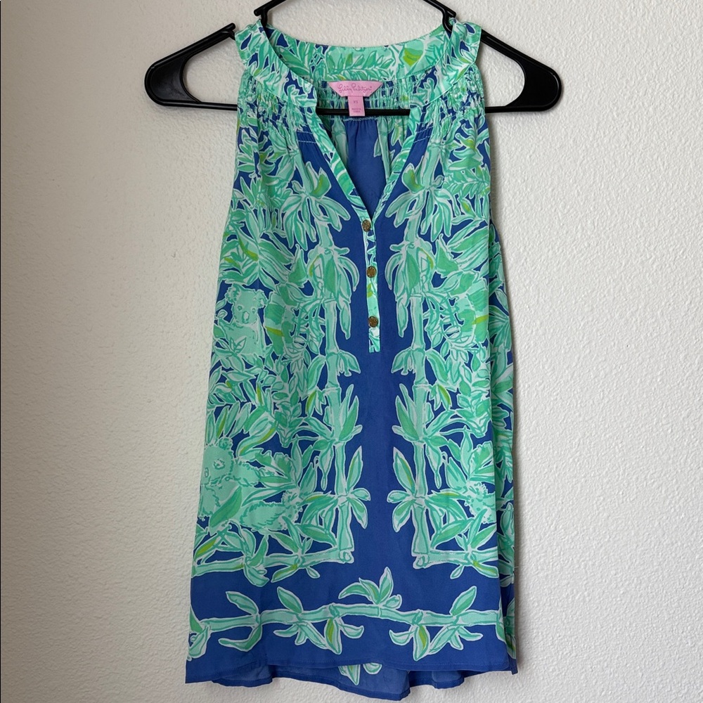 Lilly Pulitzer Bailey Tank Koala Of The Wild Silk